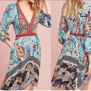 Anthropologie paisley dress